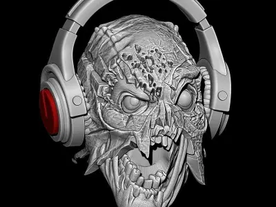 SPIDERMAN HEADPHONE  3D model