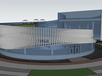 entertainment circular building hub  3D model
