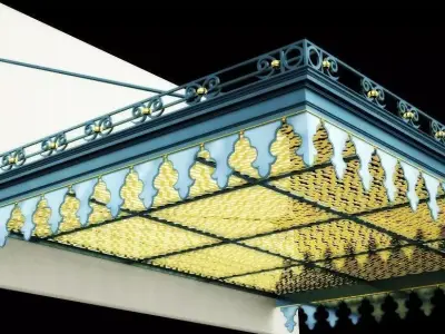 Wrought iron Canopy 3D model