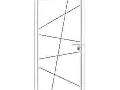 Grey Door 2 3D model