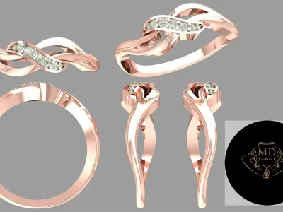 The Gioia Ring 3D print model