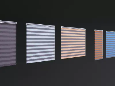 5 COLOUR CURTAIN 3D model