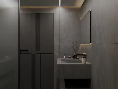 Bath room scena 02 3D model