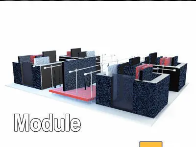 Sci Fi City Futuristic Architecture A3 A4 3D model