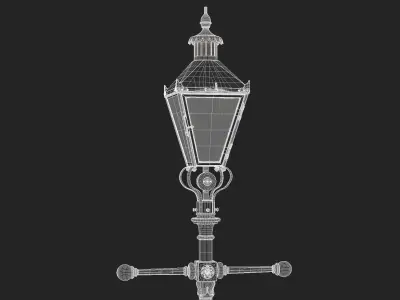 Victorian Lamp Post 3D model