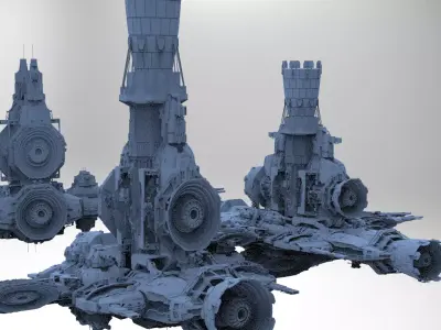 Sci-Fi Droid Prowler 3 designs  3D model