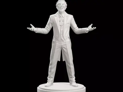 Joker DC Comics Statue On Base 3D print model