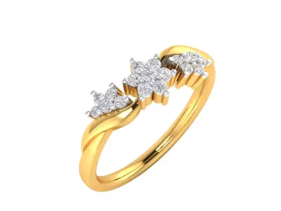  Women Ring Render 3dm STL MTL SLC JCD OBJ FBX Details 3D print model 9