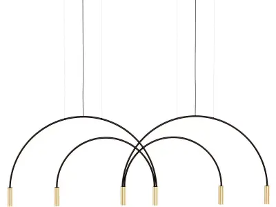 Estiluz Volta Triple Pendant Light  3D model