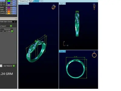 Women Wedding Ring 3D print model buy