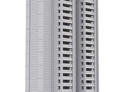 Skyscraper Residantal Building V8 3D model