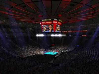  MSG Boxing Arena with Animated Audience (RT) 