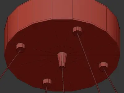 Gold Finish Halo 3D model