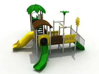 Tropical Concept Metal Playpen 045 3D model