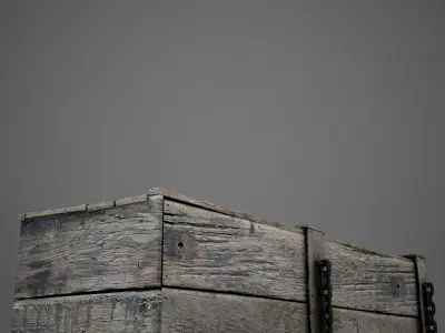 HD Coffin Horror old 3D model