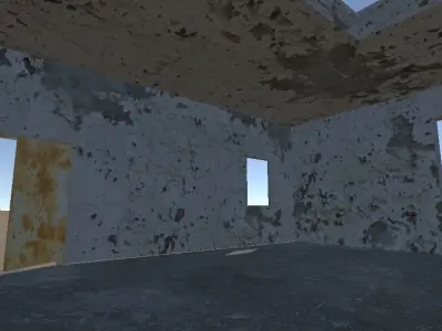 House old rust 1 Low-poly 3D model