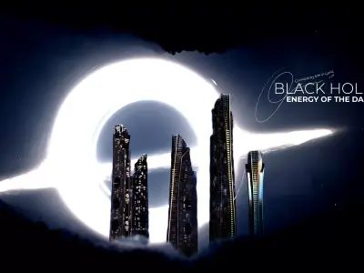 Skyscraper Sustainable Blackhole 3D model