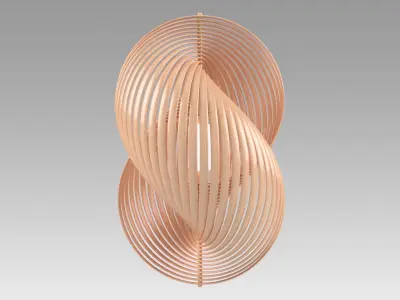 Twisty Lamp 3D model