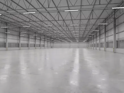 Warehouse Interior 9 Low-poly 3D model