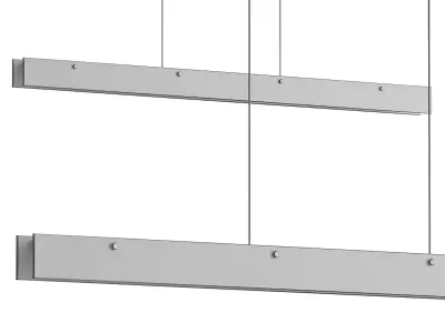 WOMO Linear Alabaster Chandelier 3D model