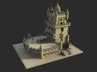 Belem Tower Portugal 3D model