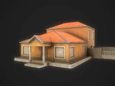 House Pbr GameReady Low-poly 3D model