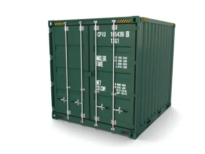 10ft Shipping Container 3D model