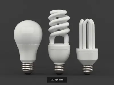 Smart Light Bulbs Collection 3D Model Pack