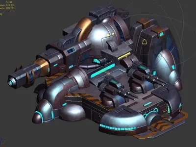 Spaceship - Guardian Fortress 05 3D model