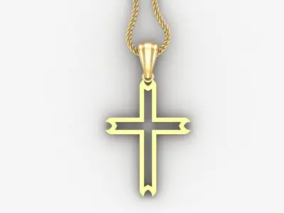 Cross Light Gold 4CP031 3DM STL 3D print model