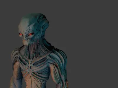 alien creature 3D model