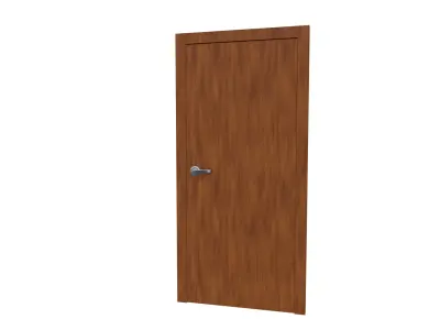 The door lowpoly Free low-poly 3D model