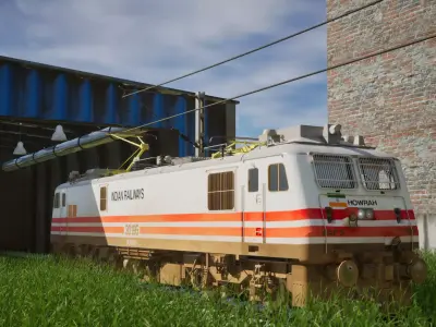 Indian Railway WAP-5 3D Pack Low-poly 3D model