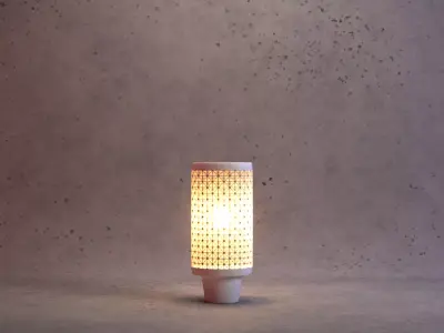 Table lamp Low-poly 3D model 20