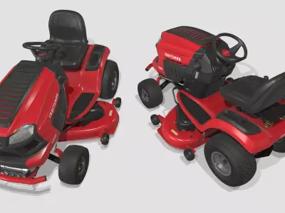 Next generation lawn mower Low-poly 3D model