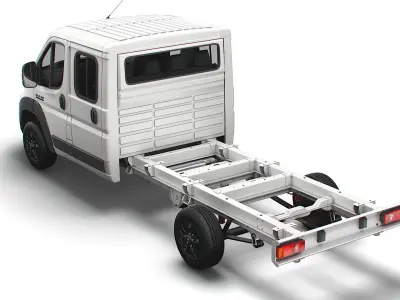 RAM Promaster Chassis Truck Crew Cab 4035 WB XL 2023 3D model