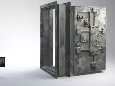 Bunker Metal Door 3D model