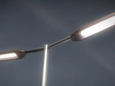 Street-Light 11 Pole-2 Version-4 Low-poly 3D model