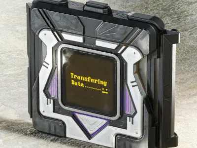 Sci-fi Hacking Device V1 PBR Low-poly 3D model