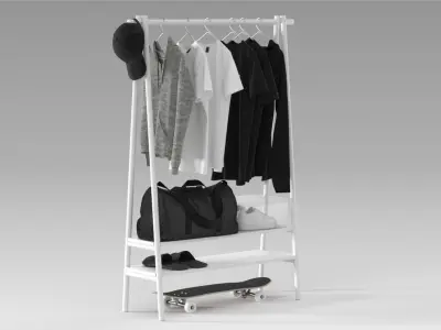  Clothes on Rack 