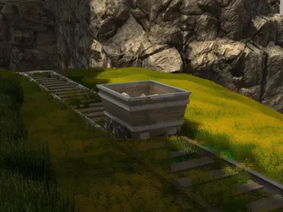 Lore and Rails Game Ready Low-poly 3D model