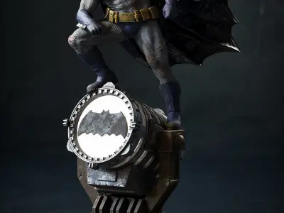 Batman on the Bat Signal Collectible  3D print model