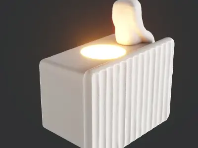 Ceramic Wall Light With Figures - Umarell by Giorgio Biscaro 3D model