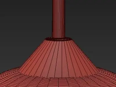 Moderne Hedendaagse Retro Art Metal  Glazen Hanger Lampen 3D model