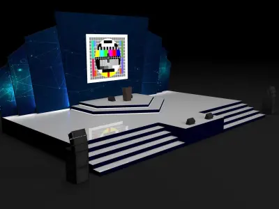 Event Stage Design 3D model