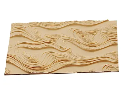 decor set wall panel relief mural CNC 14 3D print model