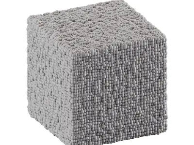 FLUFFY SQUARE POUF SEATING