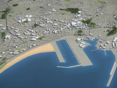 Tangier  Low-poly 3D model