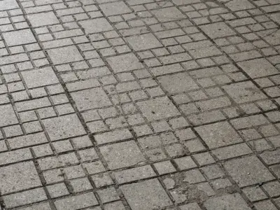 Concrete floor tiles 02 Texture