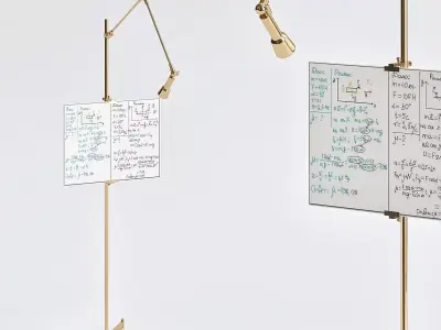 Aja Easel Floor Lamp Arteriors 3D model